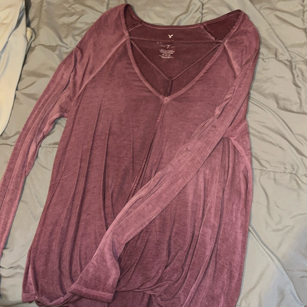 Pink long sleeve top